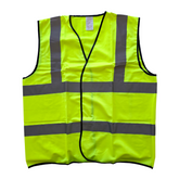 5 PACK - Large Safety Vest Waist Coat Hi Viz with 3M Reflective Tape